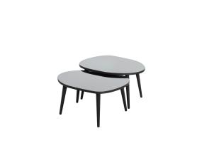 Mööblikomplekt lauad Gusto Set- Black, Fume