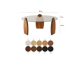 Kohvilaud Surf - Chesnut, Transparent