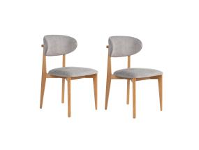 Mööblikomplekt toolid Lionte - Grey, Light Oak