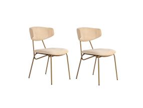 Mööblikomplekt toolid Nancy - Beige, Gold