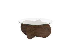 Kohvilaud Aeris - Venezia Walnut, Transparent