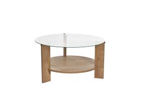 Kohvilaud Clara - Sapphire Oak, Transparent