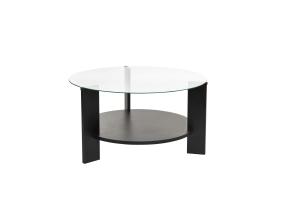 Kohvilaud Clara - Wood Black, Transparent