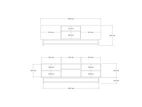 TV laud Wood - Walnut