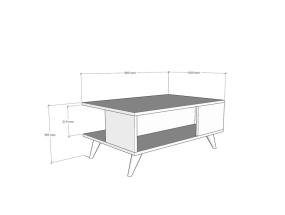 Kohvilaud Yuka - Travertine