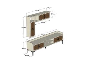 TV laud Samba - Walnut