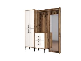 Berlin ABC - Walnut, White