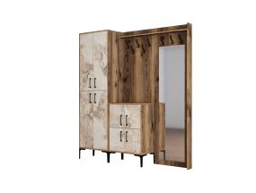 Berlin ABC - Walnut, White Marble