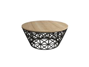 Kohvilaud Stil Metal Ferforje - Oak