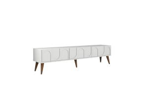 TV laud Lyon 44 - White, Walnut