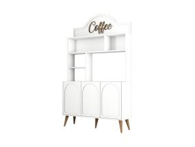 Kohvilaud Lyon 120 - White, Walnut