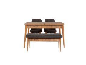 Mööblikomplekt toolid Vina 1053 - Anthracite, Atlantic