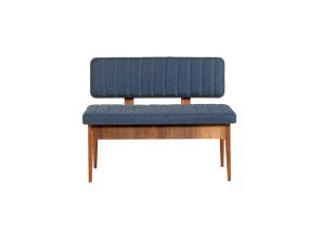 Vina Bank Dark Blue, Walnut