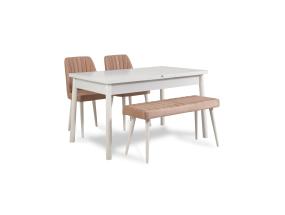 Mööblikomplekt toolid Santiago White-Stone