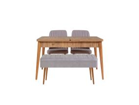 Mööblikomplekt toolid Vina 0701 - 3 - Atlantic, Grey