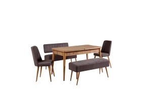 Mööblikomplekt toolid Vina 0701 - 4 - Anthracite, Atlantic