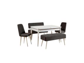 Mööblikomplekt toolid Vina 1053 - 4 - Anthracite, White