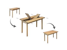 Mööblikomplekt toolid Vina Mini 04 1005 - Oak, Cream