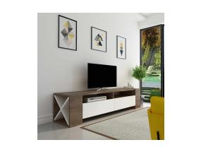 TV laud Sosruko - Walnut, White
