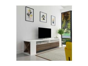TV laud Sosruko - White, Walnut