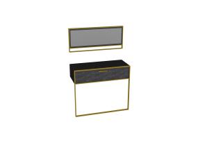 Polka Aynalı - Black