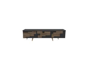 TV laud 3 D - Anthracite, Walnut
