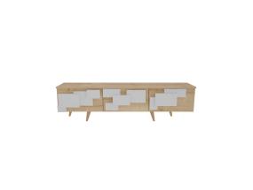 TV laud 3 D - Oak, White