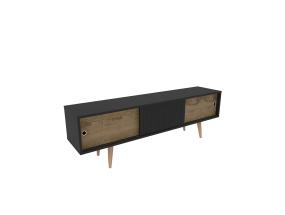 TV laud Ecrin - Anthracite, Oak