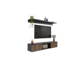 TV laud Elia - Wooden, Black
