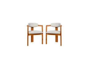 Mööblikomplekt toolid Cheri - Cream, Oak