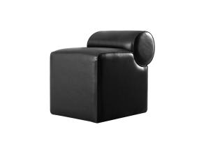 Rohin Deri Puf - Black