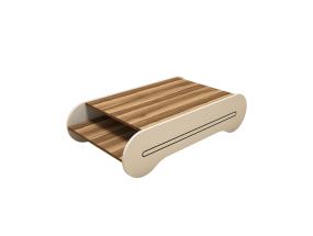 Kohvilaud Cool - Walnut, Cream