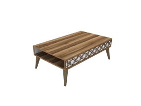 Kohvilaud City - Walnut, White