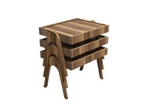 Mööblikomplekt lauad Roma - Walnut