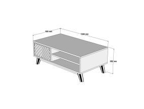 Kohvilaud Inci - Walnut