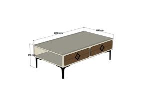 Kohvilaud Samba - Walnut