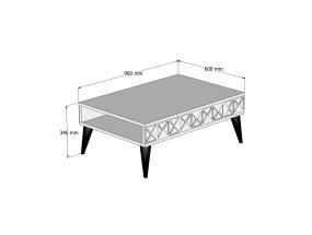 Kohvilaud Line - Walnut