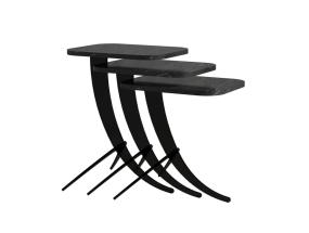 Mööblikomplekt lauad Pion - Black Marble