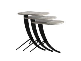 Mööblikomplekt lauad Pion - White Marble