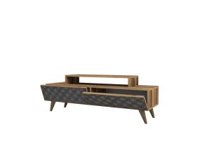 TV laud City - Walnut, Chalcedony