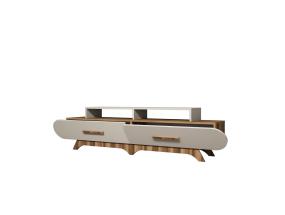 TV laud Flora - Walnut, Cream