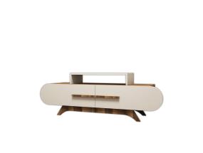 TV laud Rose - Walnut, Cream