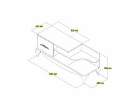 TV laud Sultan - White