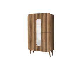 Mine - Walnut, White