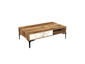 Kohvilaud Istanbul - Walnut, White Marble