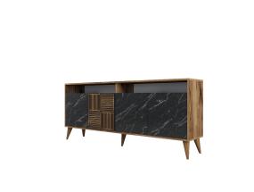 Milan - Walnut, Black Marble