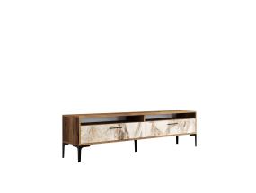 TV laud Istanbul 2 - Walnut White Marble