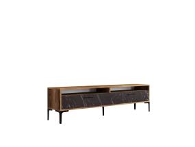 TV laud Istanbul 2 - Walnut Black Marble