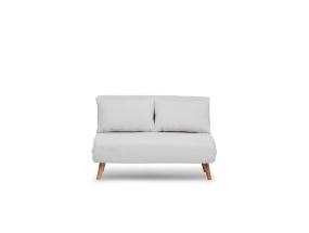 Diivan Folde 2-Seater - Teddy Fabric - White