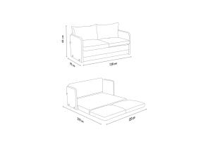Diivan Saga 2-Seater - Petrol Green